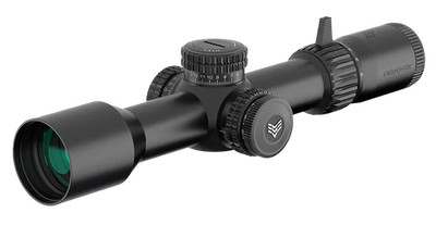 Swampfox Optics TWK525563L Warhawk  Black 5-25x56mm 34mm Tube Sharpshooter MIL R