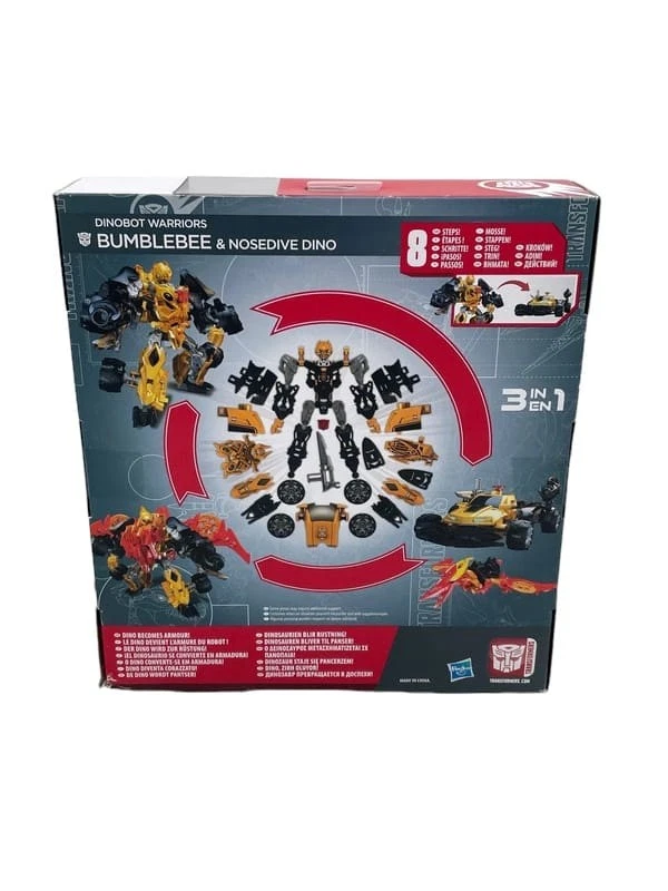 Construct Bots Transformers Dinobot Warriors Bumblebee & Nosedive Dino 61 pièces - Photo 2/4