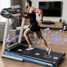 3.5HP Smart Folding Electric Treadmill Running Machine Adjustable Speed for Home