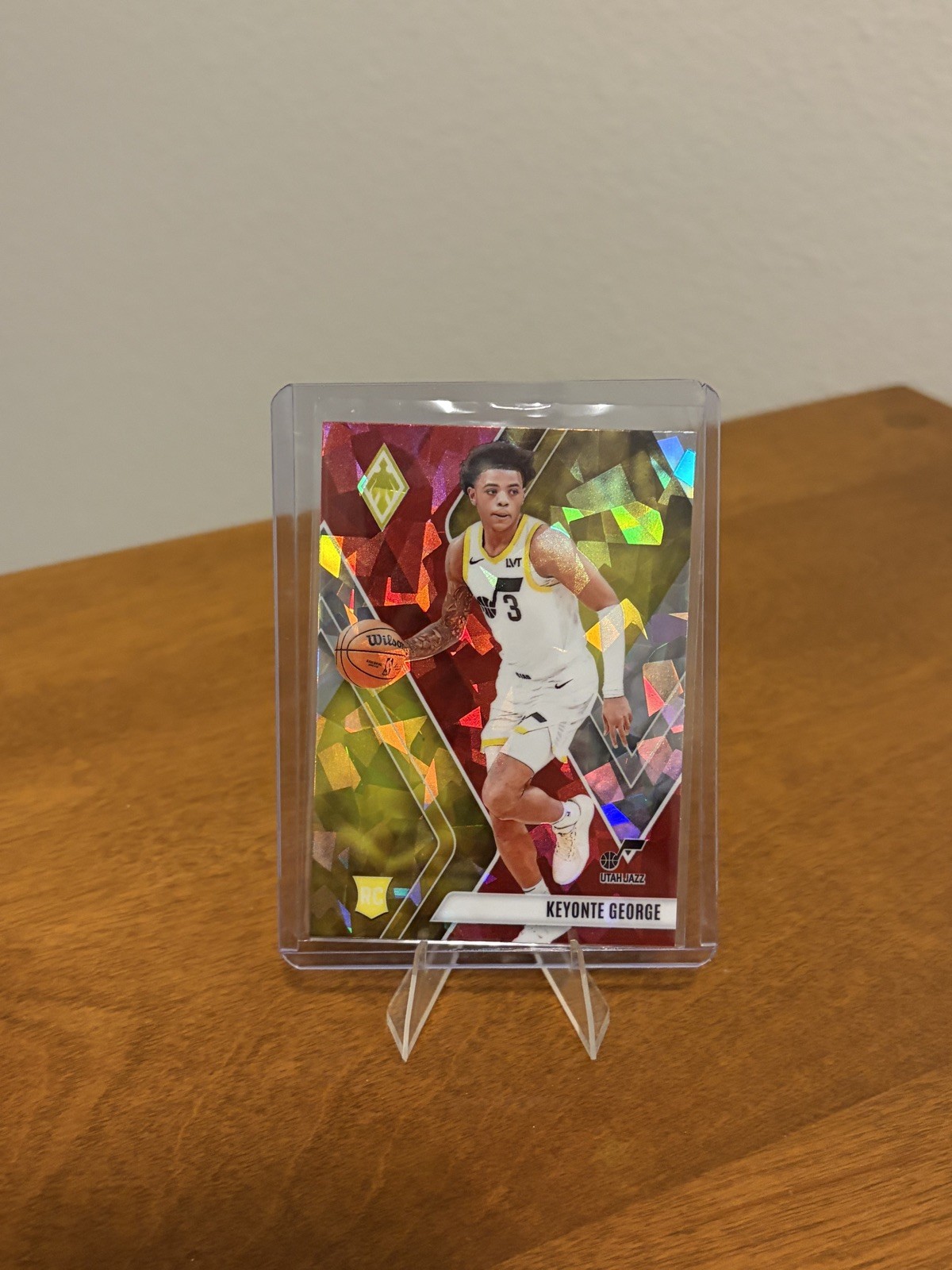 2023-24 Panini Phoenix Keyonte George Red Cracked Ice Rookie RC #296 Jazz