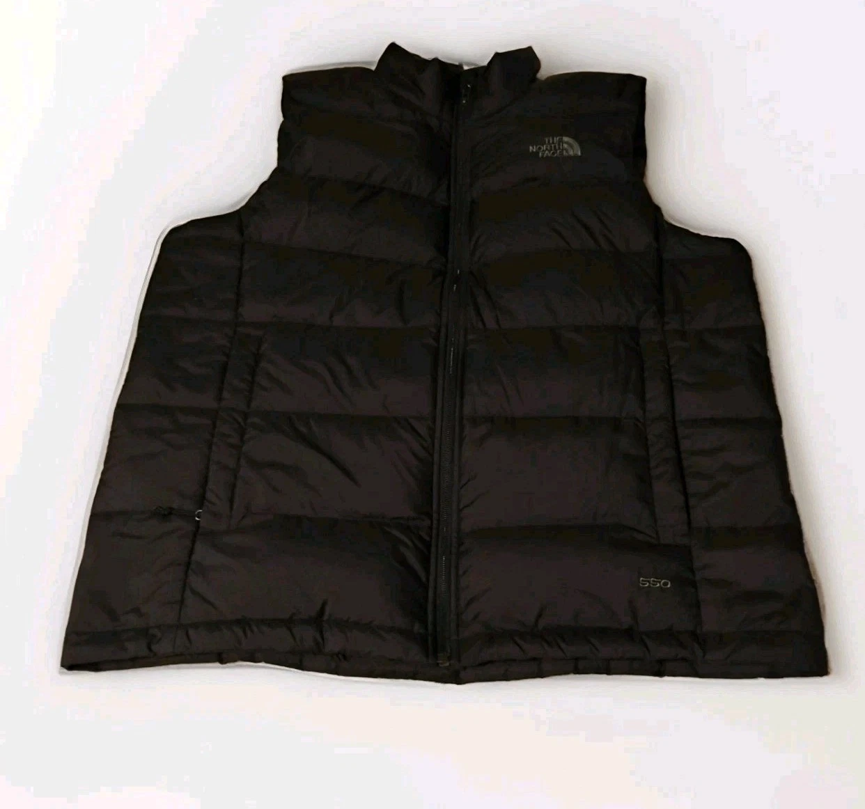 The North Face Mens 550 Down Full Zip Puffer Vest Size L Black Outdoors