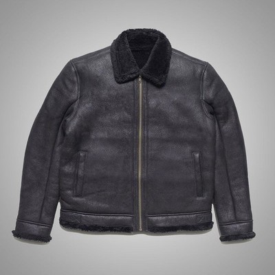 Cuir Jackets Heritage Shearling Leather Bomber   Turkish Merino Luxe