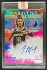 2021-22 Origins Ja Morant Legendary Auto Pink #6/15 Grizzlies