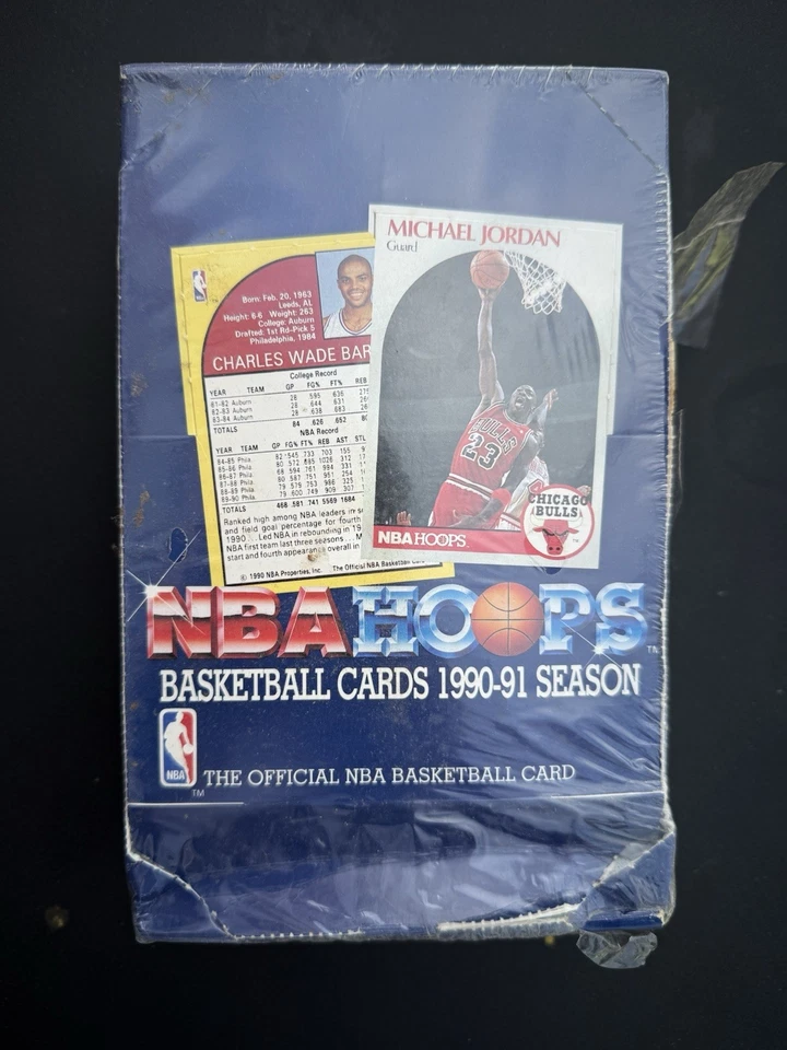 1990-91 NBA Hoops Series 1 2 Boxes Factory Sealed Open Menendez Brothers Jordan - Image 2 of 4