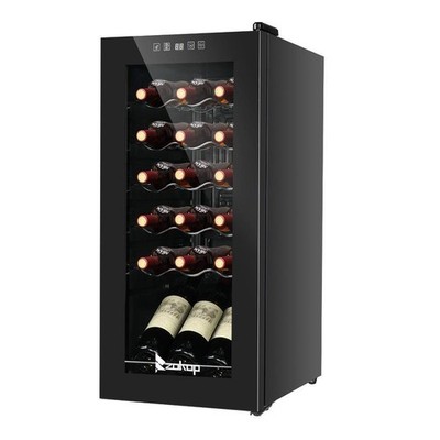 Adjustable 18 Bottle Wine Cooler Beverage Refigerator Fridge Wine Cellar 41-64°F