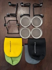 Seed Sprouting Jar Germination Kit Accessories 4 PACK Sprout Lids for Wide Mouth