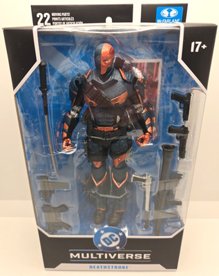 McFarlane Toys Deathstroke Arkham Origins DC Multiverse 7'' Action Figure IN HAND