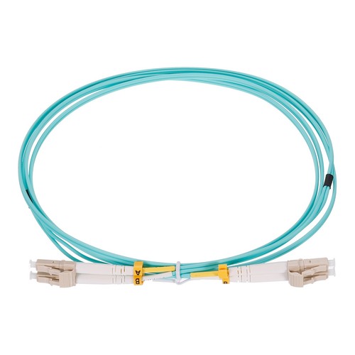 Cavo patch duplex in fibra multimodale 62,5/125 3 m LC/ST - LSZH