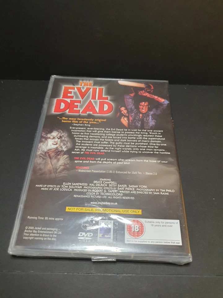 The Evil Dead full uncut version dvd  sealed horror movie - Image 3 of 4