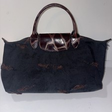 longchamp le pliage black bag 7x13in