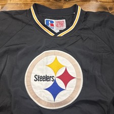 Vintage NFL Pittsburgh Steelers Pullover Russell Windwear XL 90s/Y2K VTG