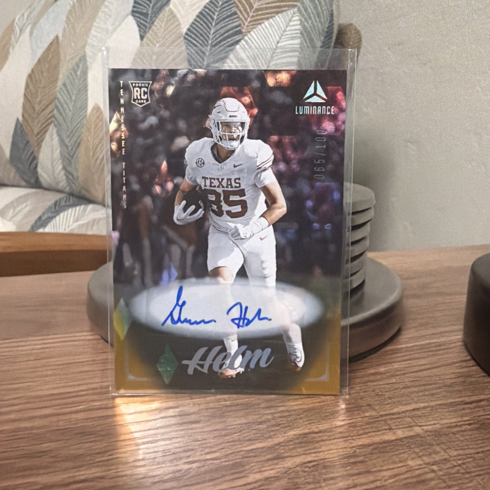 2025 Panini Luminance - Rookies Gunnar Helm #141 Gold Autographs /100 (AU, RC)
