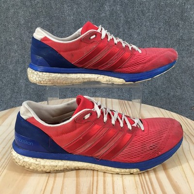 Adidas Adizero Boston 6 Running Shoes Mens 11 Athletic Sneakers Lace Up Red  Blue | eBay