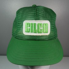 VTG Louisville MFG Cilco Snapback Full Mesh Hat Cap Trucker Patch Green