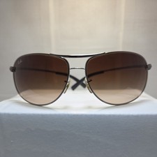 RAY BAN RB 3387 Sunglasses Wrap Aviator Gunmetal Frame 004 13 67 15 125 3N Used