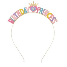 1pcs Birthday Princess Crown,Birthday Headband Tiara for Girls,Happy Birthdays