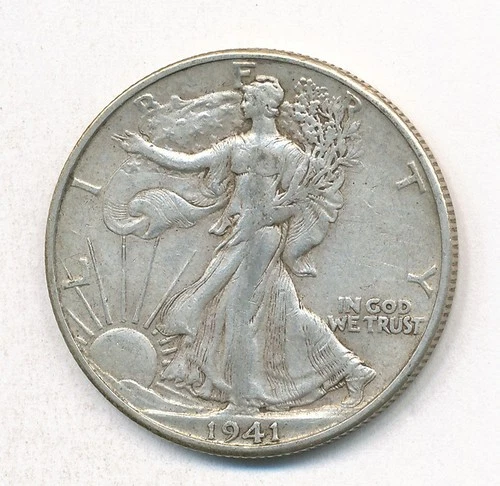 1941 D WALKING LIBERTY SILVER HALF DOLLAR