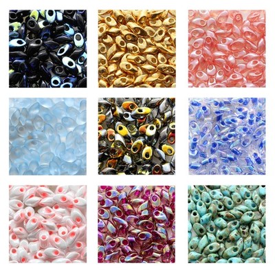Miyuki Japanisch Saatperlen Glasperlen Long Magatama 7x4mm 8.5g Tube mehr Farben