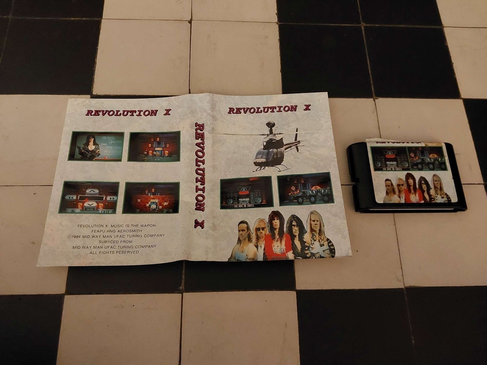 MEGADRIVE - Revolution X Aerosmith - Non Original - Clone Bootleg PROMO