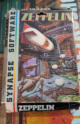 Zeppelin (Synapse 1987) Commodore 64 (Disk, Manual, Box) works 8-bit classic