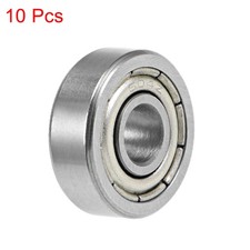 Deep Groove Ball Bearings, Z2 Double Shielded Chrome Steel, 10pcs