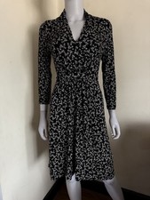 FRENCH CONNECTION DRESS FLORAL TIE WAIST DITSY FLOWER AFTERNOON TEA UK SIZE 8