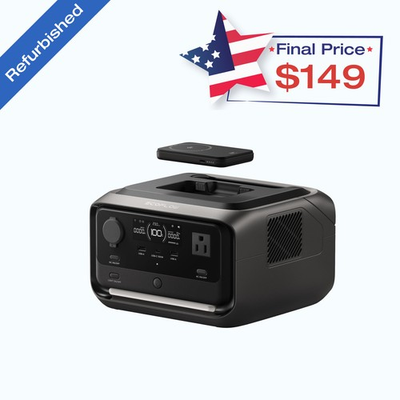 #ad EcoFlow River 3 Plus 286Wh Wireless Boost Combo amp; 5000mAh RAPID Power Bank $186.25