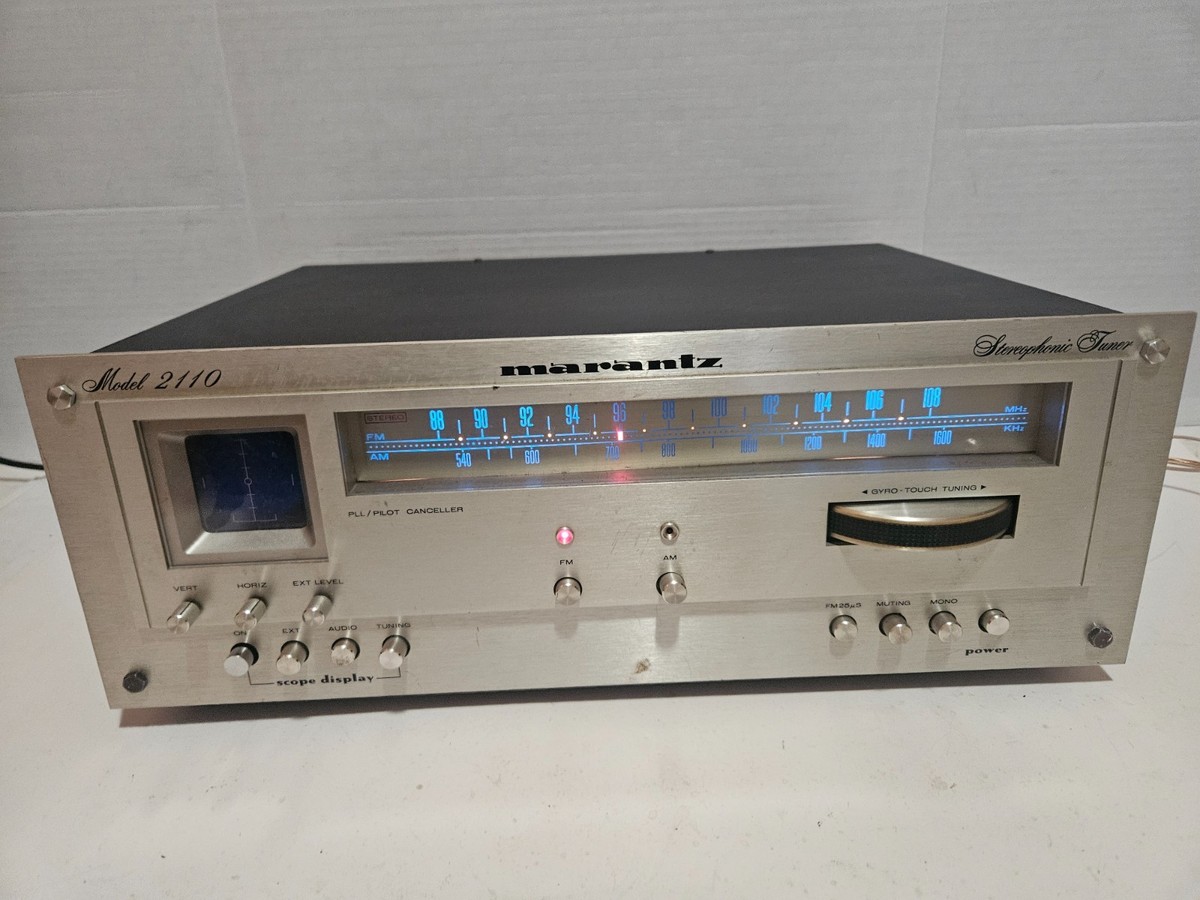 Vintage Marantz Model 2110 AM/FM Tuner Tested Works – Scope Not
