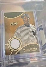 2019 Topps Tier One Aroldis Chapman game worn jersey patch relic 336/375 YANKEES