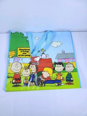 Peanuts Gang New Reusable Shopping Bag Grocery Travel Bag 19.5''x17.5''x7.25'' 