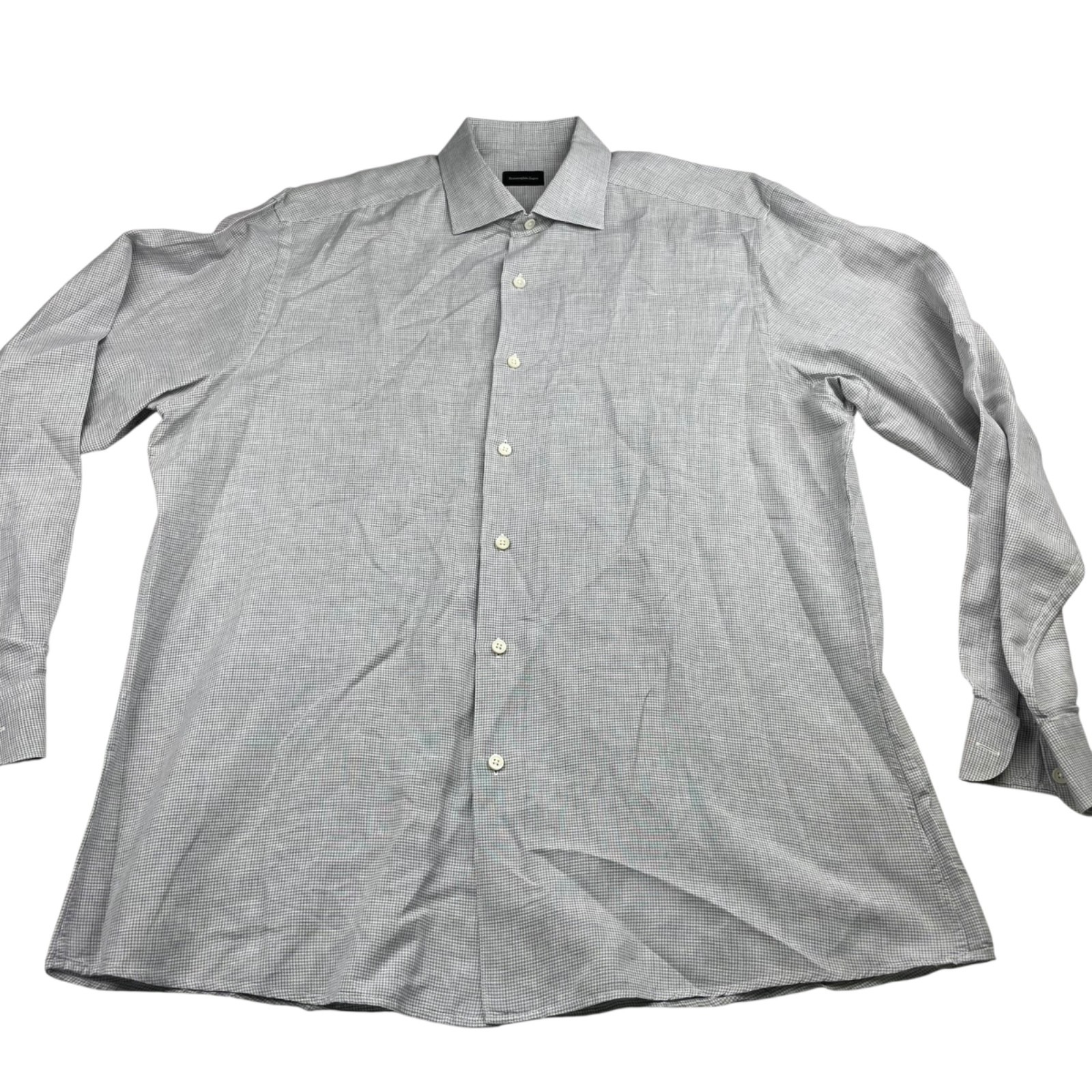 Ermenegildo Zegna Men’s Recent Label Linen Button… - image 2