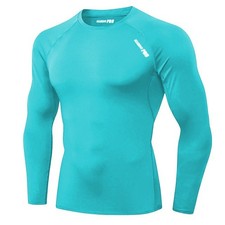 Compression Base Layer Top- Sky Blue S - Academy Pro-Sport long sleeve Football