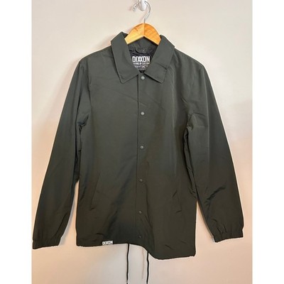Dixxon Jacket Mens Small Olive Green Ground Up Customs Coaches Button Close NWT