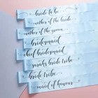 Blue BRIDE TRIBE SASHES | Pastel Bride Tribe Hen Party Collection Sash