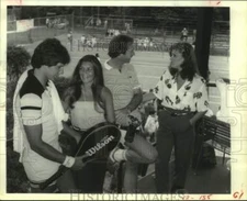 1981 Press Photo Parker Stevenson and others, Diabetes Tennis Classic, Woodlands