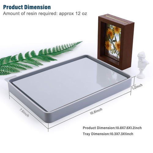 Large Resin Tray Mold for Epoxy Silicone Rolling Tray Mold 10.4"x7.4"x0.98" - Picture 3 of 7