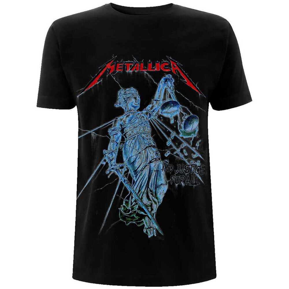 Metallica Blue Justice For All T Shirt
