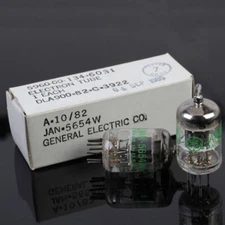 2pc Toxic Sound GE 5654W Electron Tube Vacuum Tube 6AK5 EF95 6J1 CV4010 CV403A/B