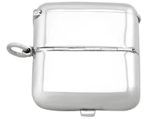 Antique Victorian Sterling Silver Combination Sovereign / Vesta Case 