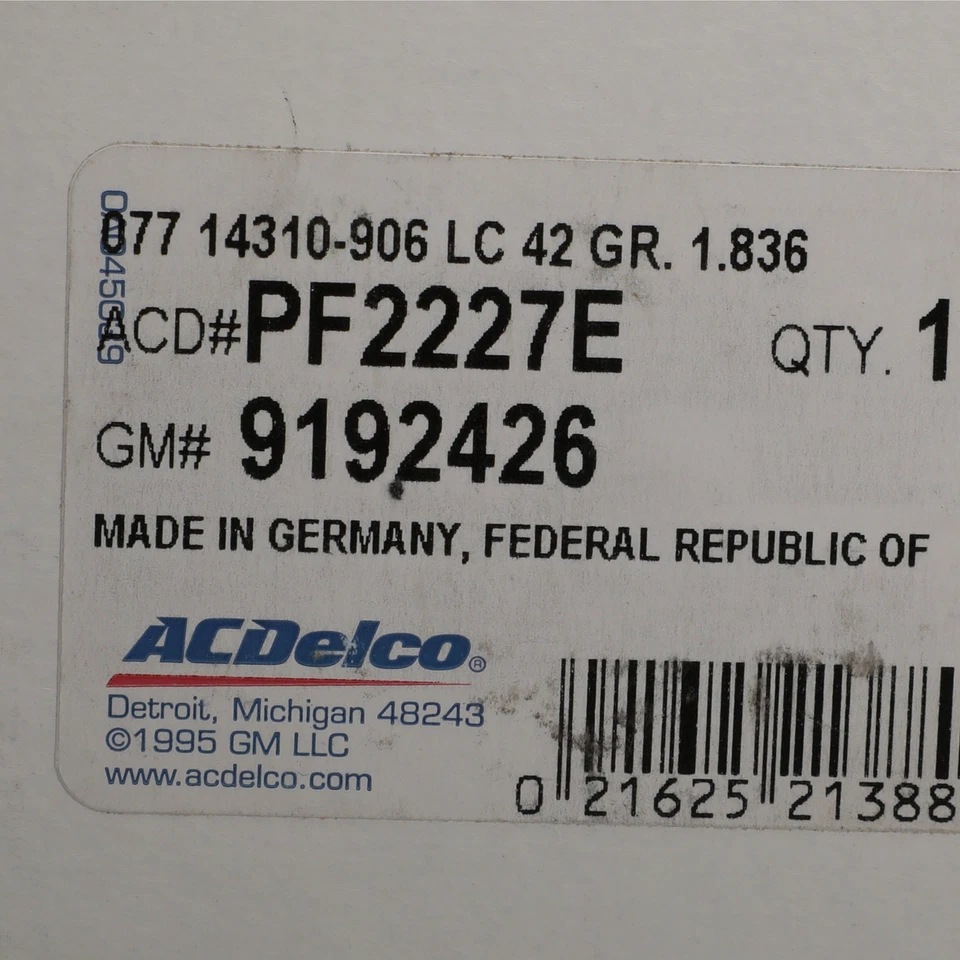 Sello de cubierta de elemento de filtro de aceite GM 01-05 OEM NUEVO genuino Saturn L300 Vue 9192426 Foto 4 de 4