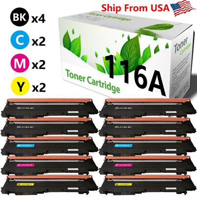 10PK 116A Toner Cartridge for HP Color Laser 150A 150nw MFP 178nw MFP 179fnw