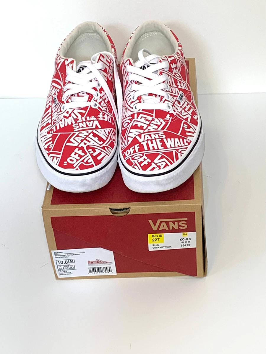 Vans Doheny Off The Red Sneakers Size Men 10 | eBay