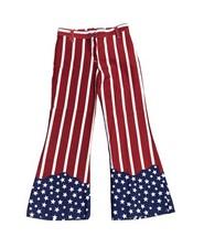 Vintage American Flag Bell Bottom Pants
