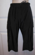 Bal Togs Black Cargo Drawstring Pants Style Child 6X-7 Nylon Spandex