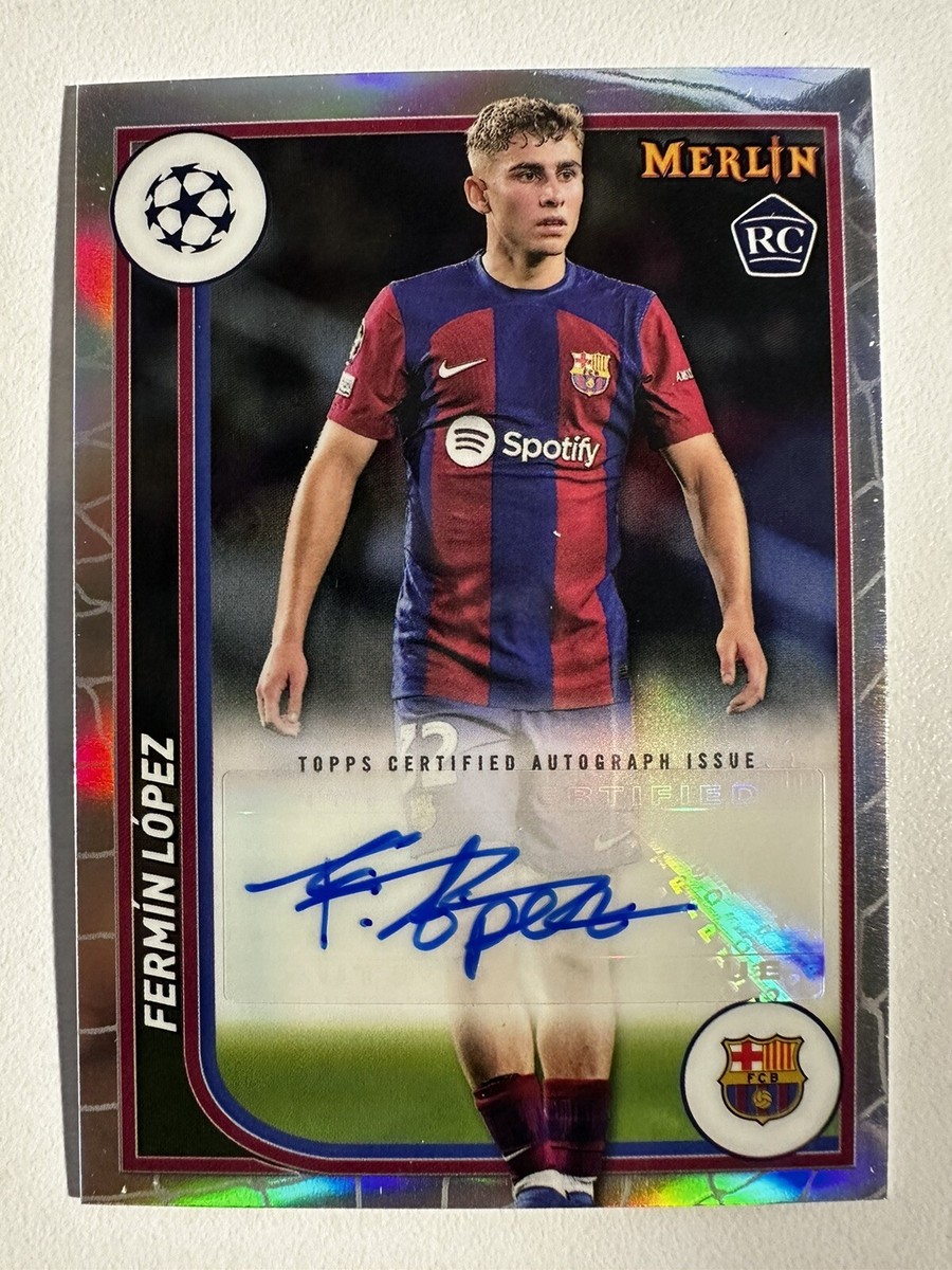 2023-24 Topps Merlin UEFA Fermin Lopez #AU-FL RC Rookie Auto 2023-24 Topps Merlin UEFA Fermin Lopez #AU-FL RC Rookie Auto