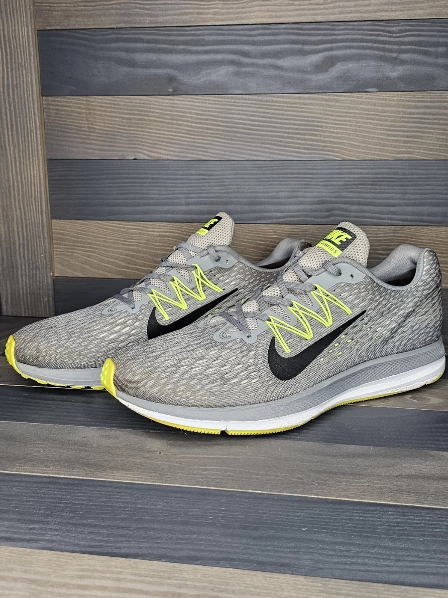 Nike Air Zoom Winflo 5 Cool Grey Volt size 12