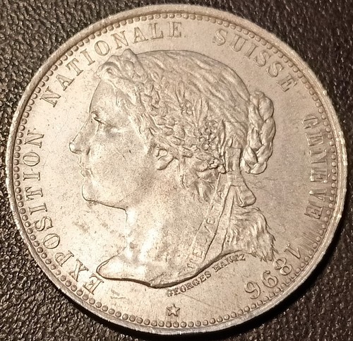 Svizzera - Medaglia Esposizione Nazionale Geneve 1896 Dégrossissage di Oro