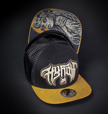 HYRAW - Snap Back Trucker Cap ''Succuba'' black (schwarz) gerader Schild