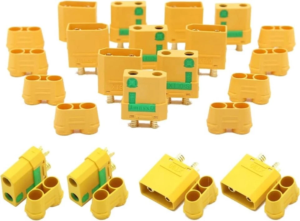 10 pairs Amass XT90-S 90A Anti Spark 4.5mm Connector Plug Upgrade XT90 XT90S - Image 2 of 4