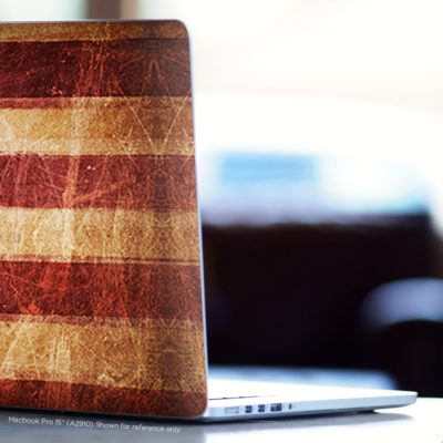 Skin Wrap for MacBook Pro 15 inch Retina Electric American Flag U.S.A